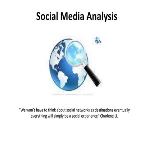 Social Media: Case study Analysis