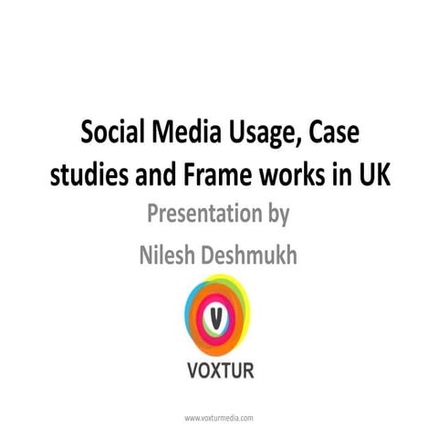 Social Media Usage, Case Studies And Frame