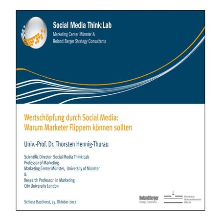 Warum Marketer flippern können sollten - Dr. Thorsten Hennig-Thurau 