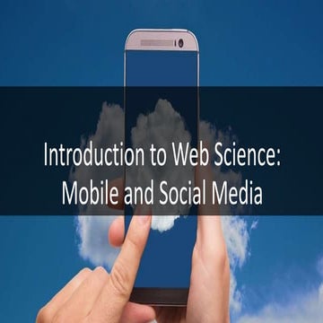 Web Science Session 2: Social Media