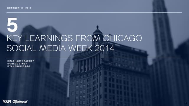 5 Key Learnings from Social Media Week 2014