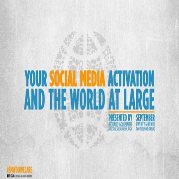 Social Media Week 2012 - #S