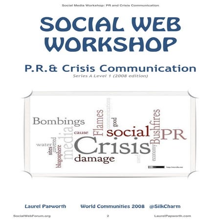 COURSEWARE: Social Media and PR Crisis Communication