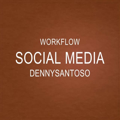 My Social Media Workflow