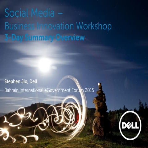 Social media workshop   3 day subject overview