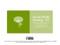 Introduction to Developing a Social Media Strategy for Cambridge Nonprofit Organizations