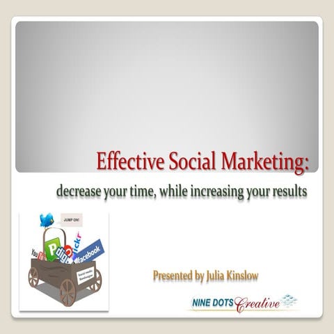 Effective Social Marketing 3 10-10