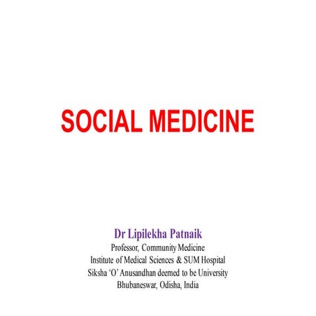 Social medicine