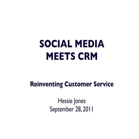 Social meets crm   federated press september 28, 2011