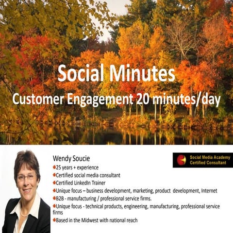Social Minutes: Customer Engagement 20 minutes/day
