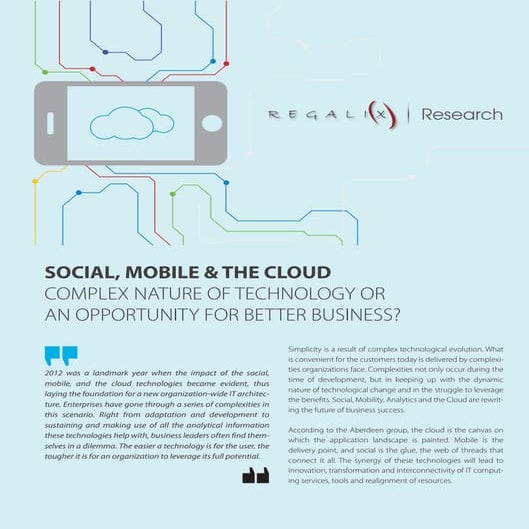 Social, mobile & the cloud web