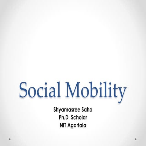 Social mobility