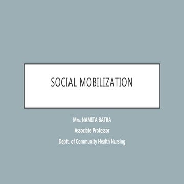 Social mobilization