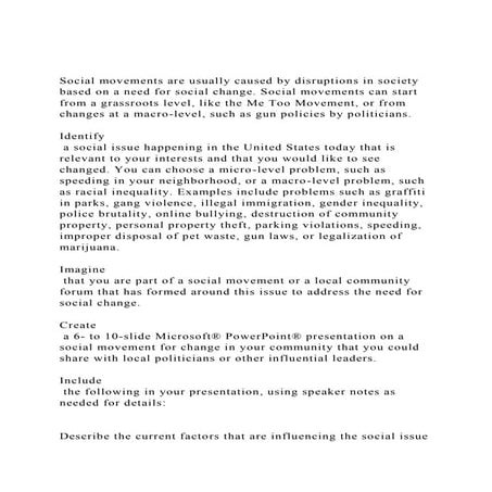 Assignment InstructionsAssignment 1 Organizations and Social C | DOCX