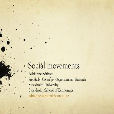 Social movements 