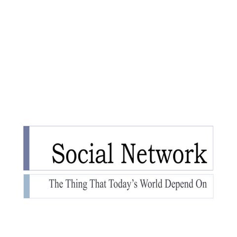 Social network