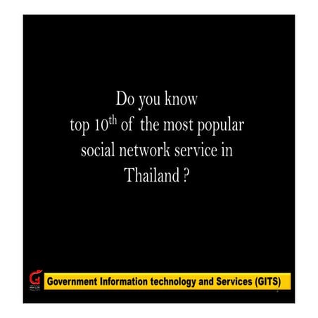 Do you know top 10th of the most popular SNS in Thailand ?