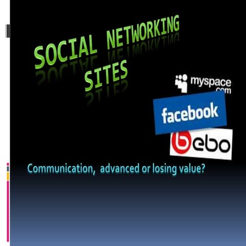 Social networking SITES!