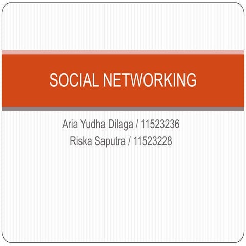 Social Networking | PPTX