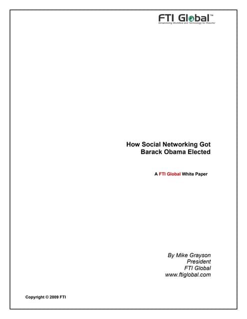 Social Networking White Paper