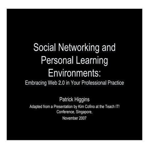 Socialnetworking and ple's