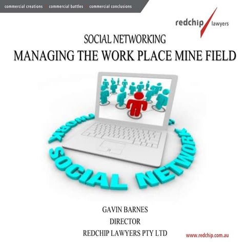 Social networking navigating the work place minefield | PPT