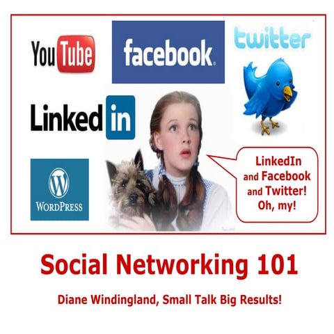 Social networking 101:  Facebook, Twitter, LinkedIn and more! 
