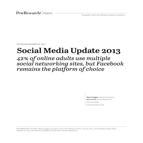 Social networking 2013