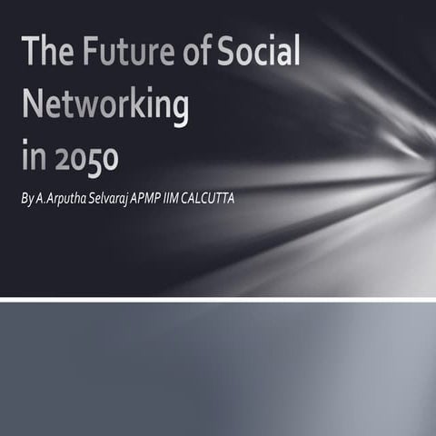 Social Networking 2050