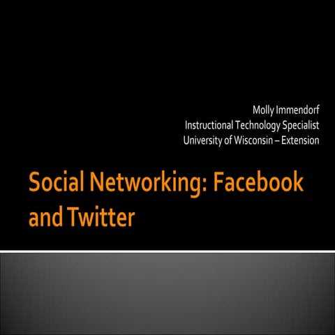 Social Networking Facebook And Twitter Oct2209