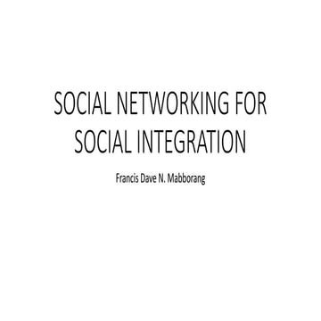 SOCIAL NETWORKING FOR INTEGRATION.pptx
