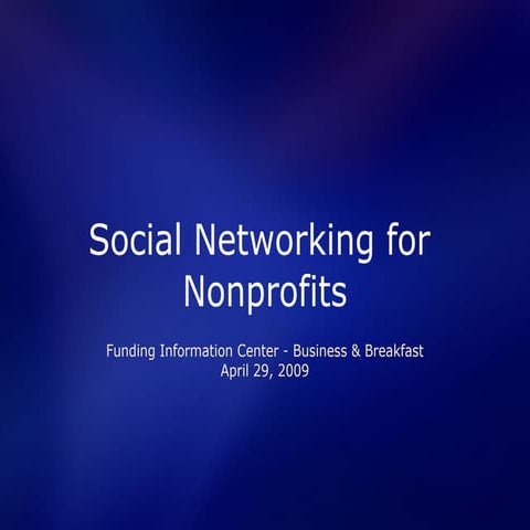 Social Networking For Nonprofits
