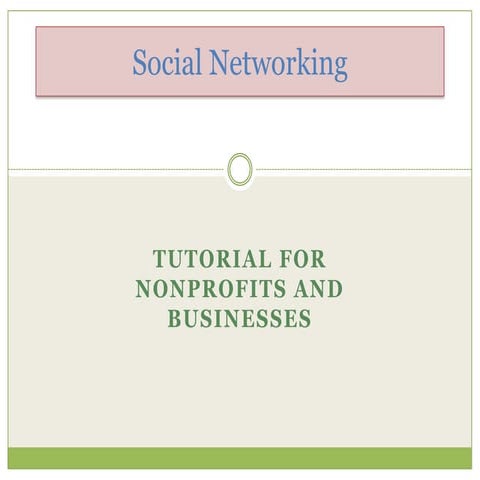 Social networking for nonprofits and businesses
