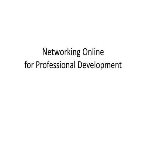 Social networking for pd