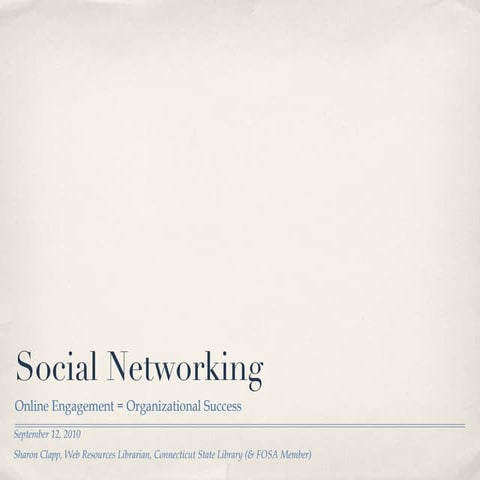 Social networkingfosa