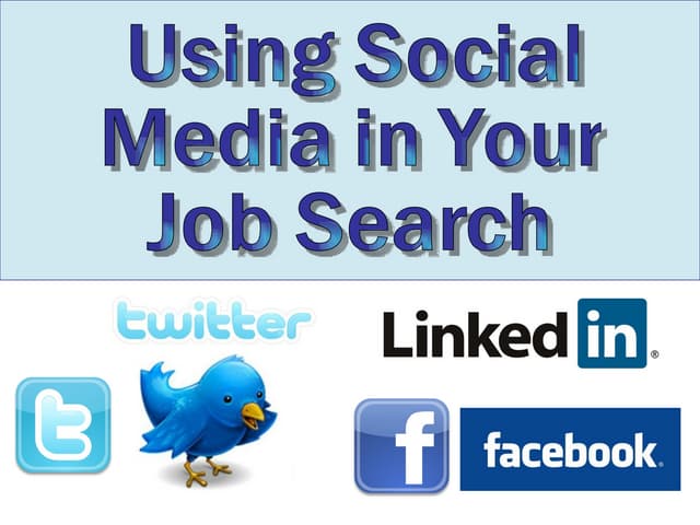 Social Networking & LinkedIn for Job Searches