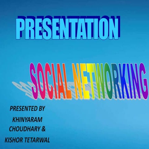Social networking ppt