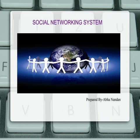Social networking system(asp.net)   slideshare