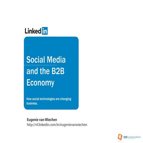 Social networking & the b2b economy 