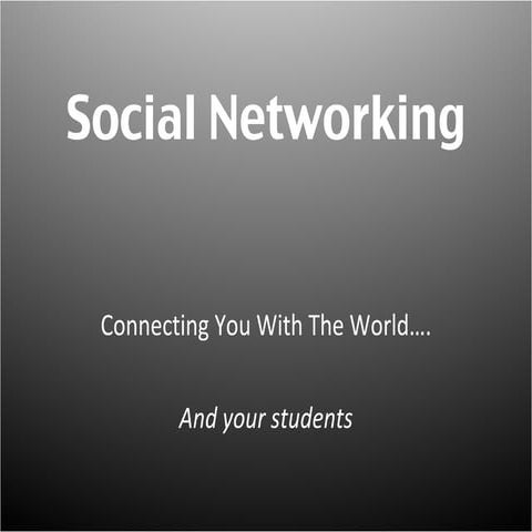 Social Networking Workshop