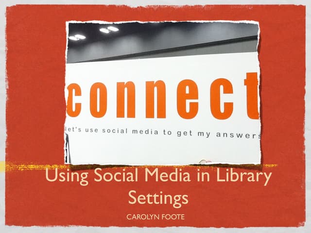 Social networking for libraries