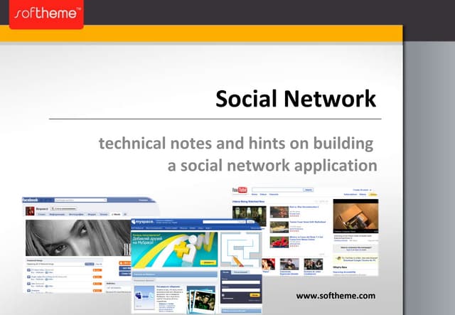 Social Network: technical notes and hints on building a social network applic...