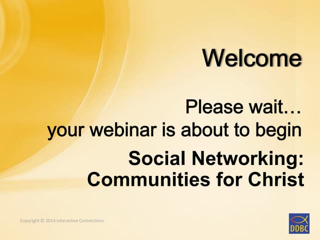 Social networks   communities for christ