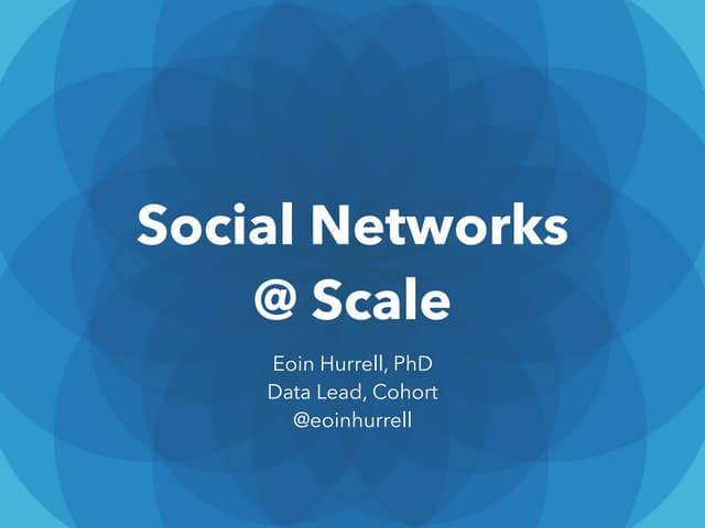 Social Networks at Scale