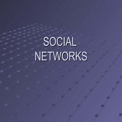 Social networks  based on amit sharma report