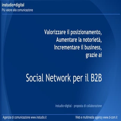 Social Network per aziende B2B