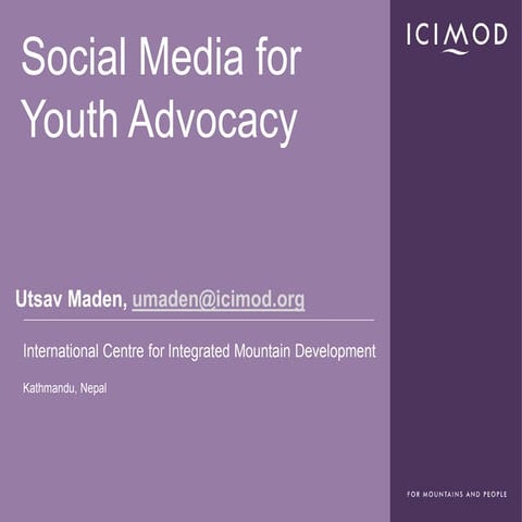 Social Media for advocacy