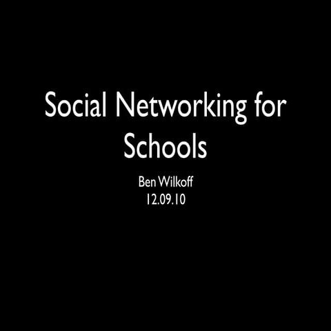 Social networksforschools2