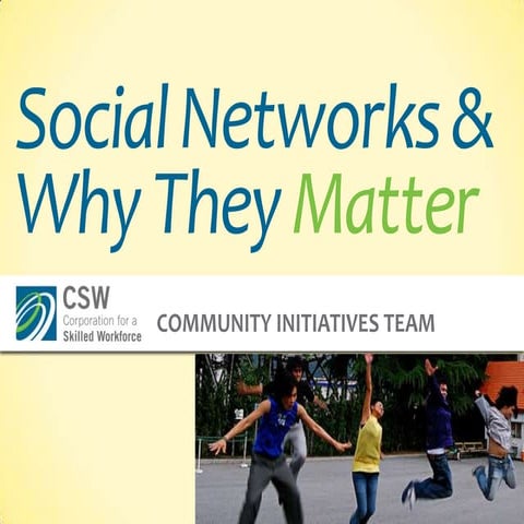 Social networks why matters2