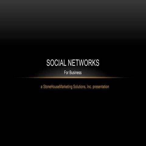 Social Networks for Local Business Marketing